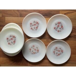 Fire-King Primrose Milk Glass Plate Set 11pc Vintage 9in Round 12in Oval Platter